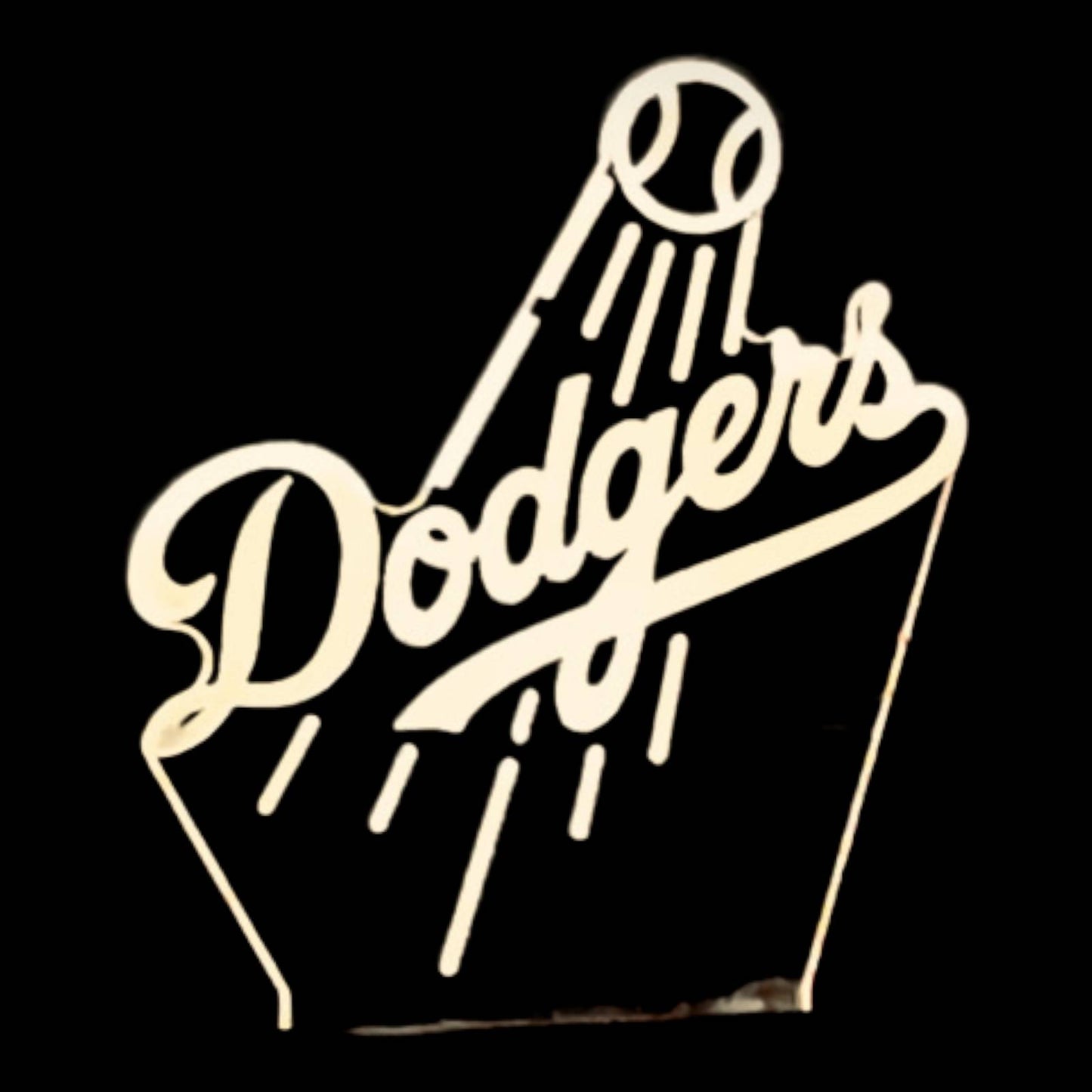 Los Angeles Dodgers 3D LED Night-Light 7 Color Changing Lamp w/ Touch Switch