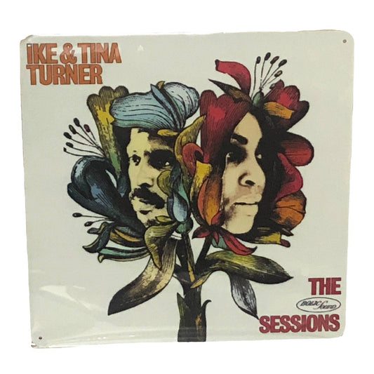 Ike & Tina Turner - The Sessions Album Cover Metal Print Tin Sign 12"x 12"