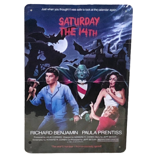 Saturday the 14th Movie Poster Metal Tin Sign 8"x12"