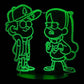 Gravity Falls 3D LED Night-Light 7 Color Changing Lamp w/ Touch Switch