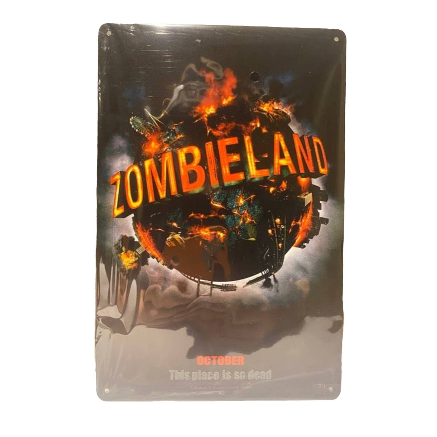 Zombieland Movie Poster Metal Tin Sign 8"x12"