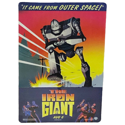 The Iron Giant Movie Poster Metal Tin Sign 8"x12"