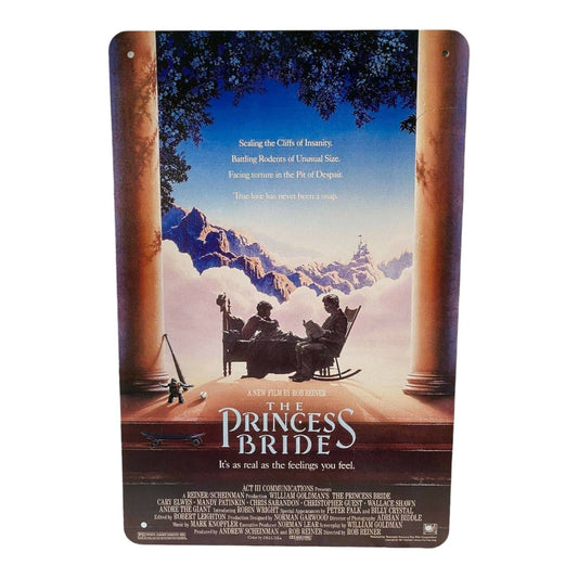 Princess Bride Movie Poster Metal Tin Sign 8"x12"