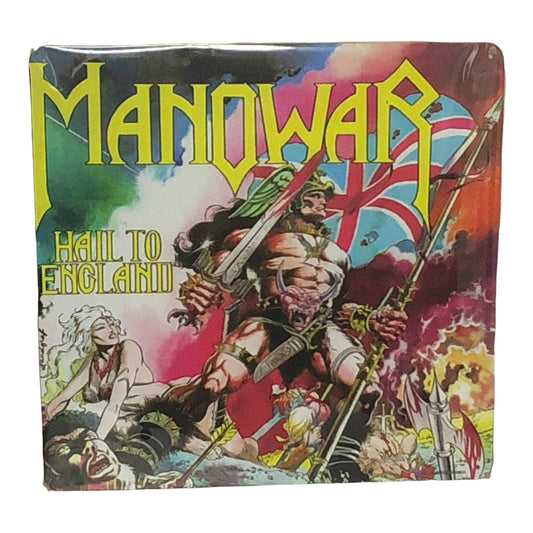 Manowar - Hail to England Album Cover Metal Print Tin Sign 12"x 12"