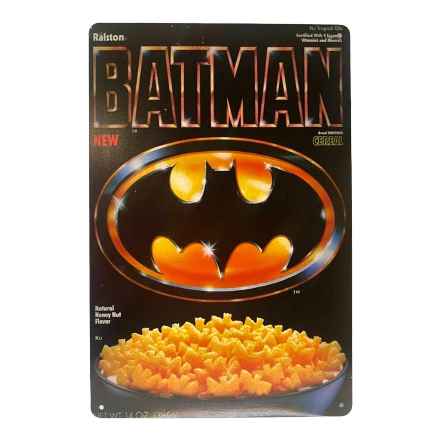 Batman Cereal Box Cover Poster Metal Tin Sign 8"x12"