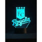 Kansas City Royals  3D LED Night-Light 7 Color Changing Lamp w/ Touch Switch