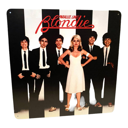 Blondie Parallel Lines Album Cover Metal Print Tin Sign 12"x 12"