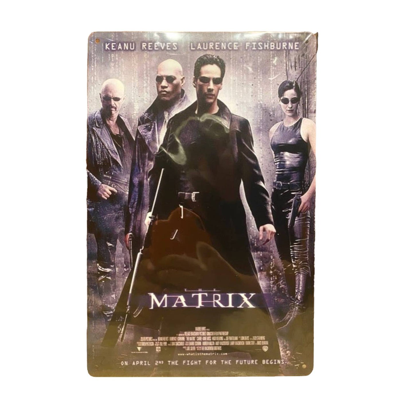 Matrix Movie Poster Metal Tin Sign 8"x12"