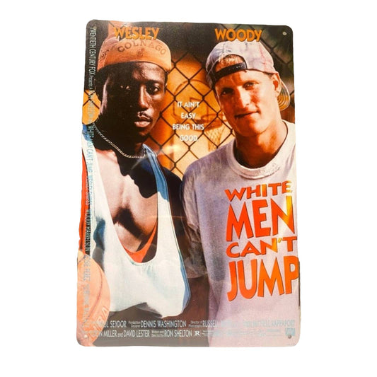 White Men Can't Jump Movie Poster Tin Sign 8"x12"