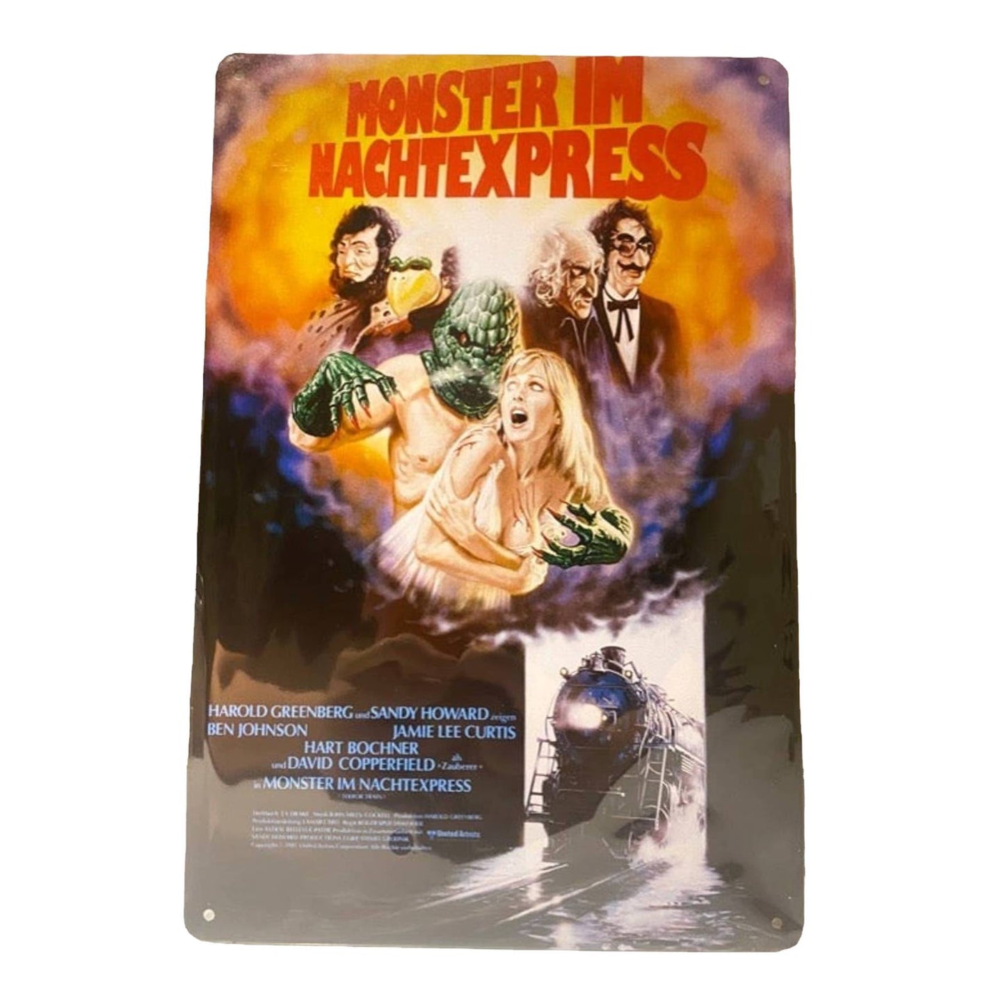 Terror Train Movie Poster Metal Tin Sign 8"x12"