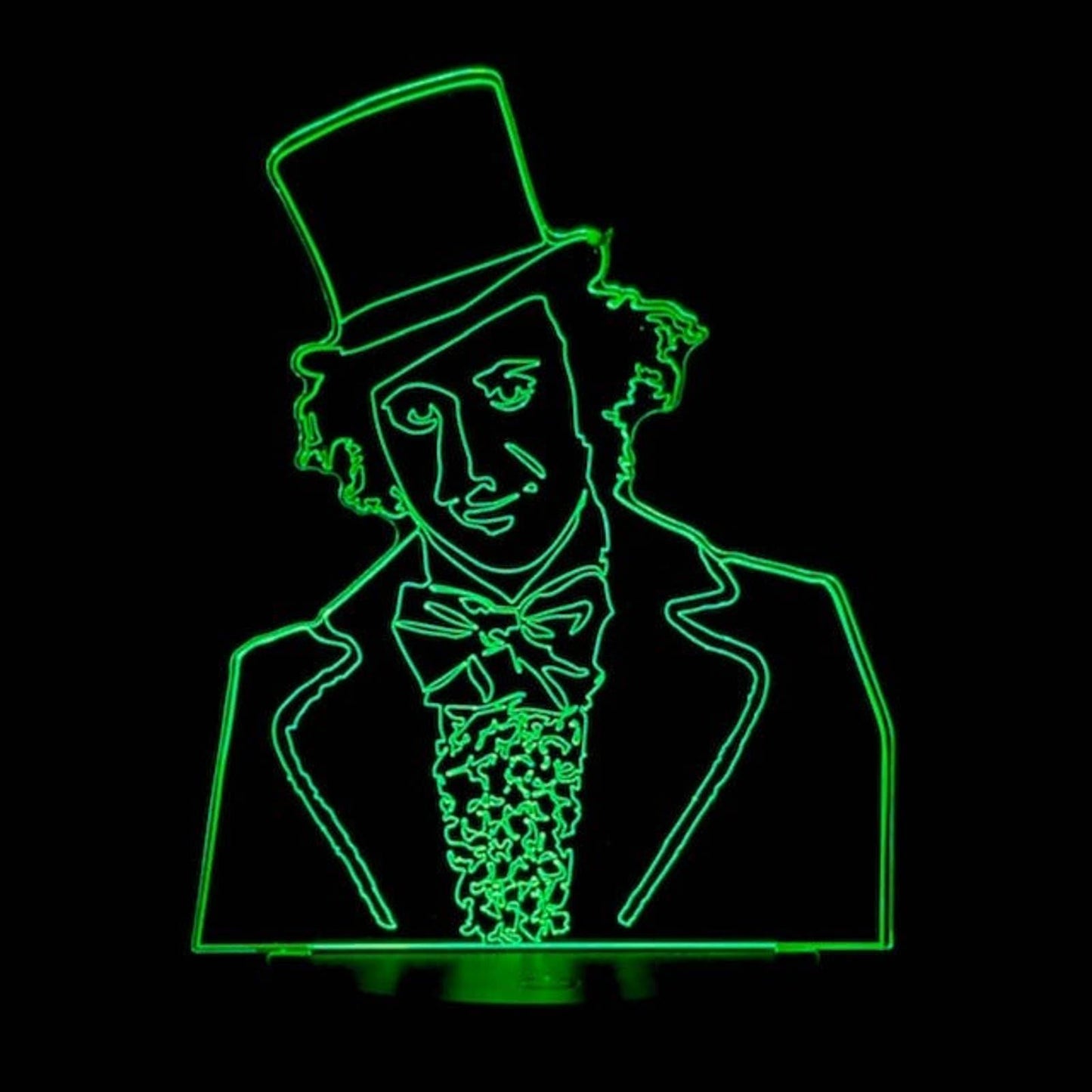 Willy Wonka 3D LED Night-Light 7 Color Changing Lamp w/ Touch Switch