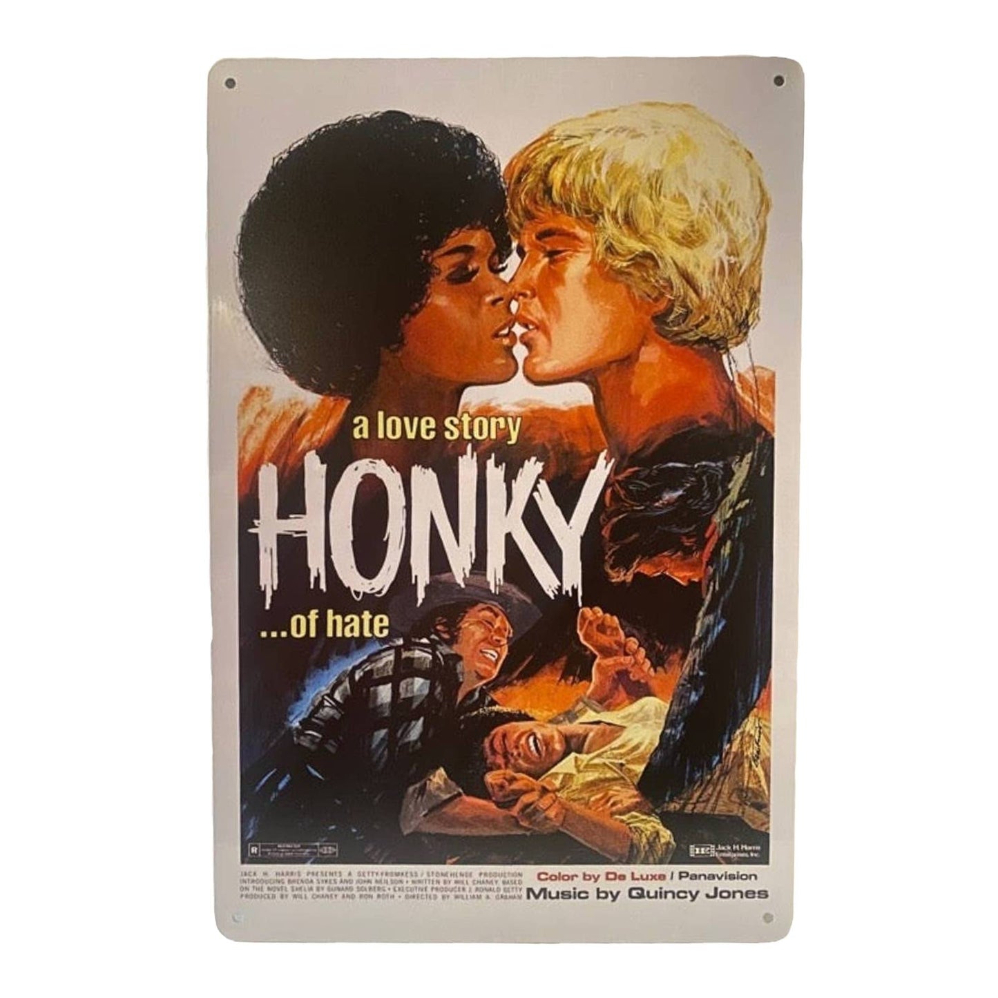 Honky Movie Poster Metal Tin Sign 8"x12"