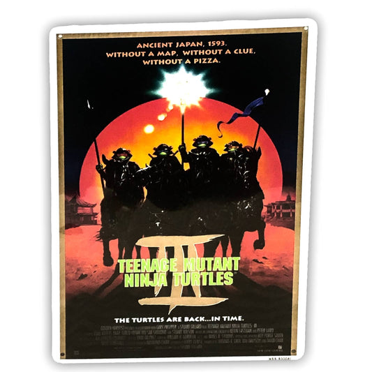 Teenage Mutant Ninja Turtles III Movie Poster Metal Tin Sign 8"x12"