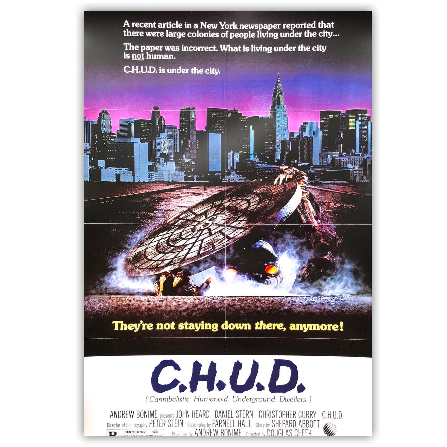 C.H.U.D. Movie Poster Print Wall Art 16"x24"