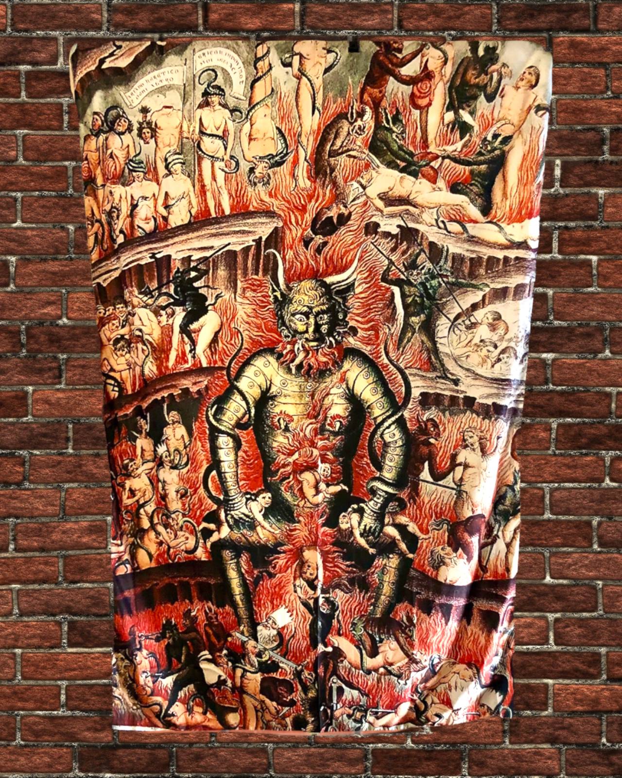 36" x 60" Devil Tapestry Wall Hanging Décor