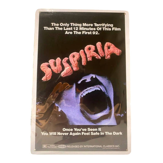 Suspiria Movie Poster Metal Tin Sign 8"x12"