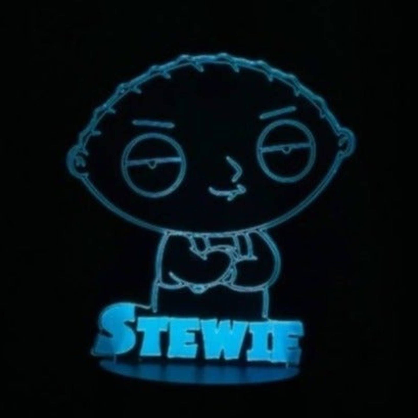 Stewie 3D LED Night-Light 7 Color Changing Lamp w/ Touch Switch