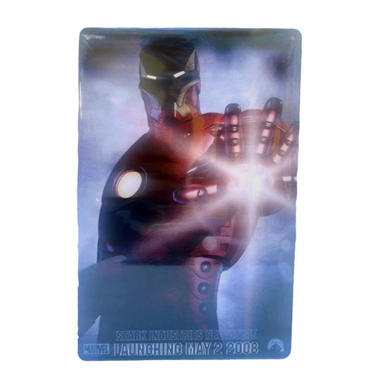 Ironman Movie Poster Metal Tin Sign 8"x12"