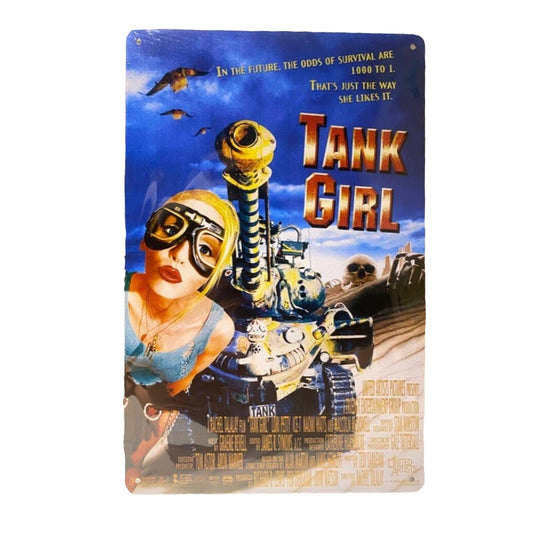 Tank Girl Movie Poster Metal Tin Sign 8"x12"