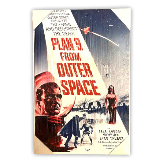 16” x 24" Plan 9 From Outer Space Canvas Print Wall Art