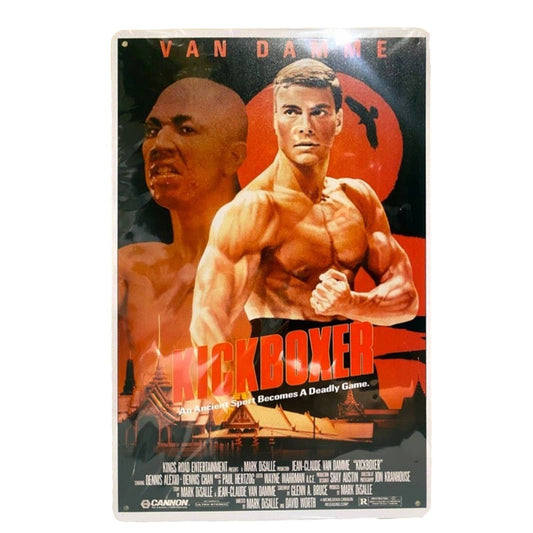 KickBoxer Movie Poster Metal Tin Sign 8"x12"