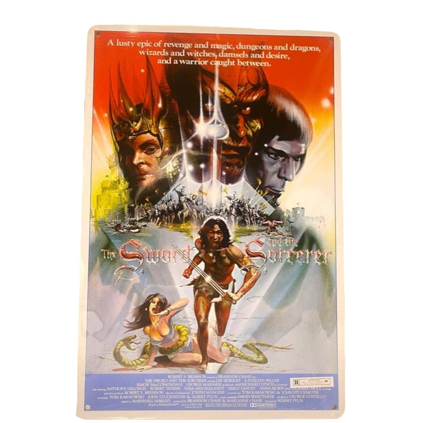 The Sword and the Sorcerer Movie Poster Metal Tin Sign 8"x12"