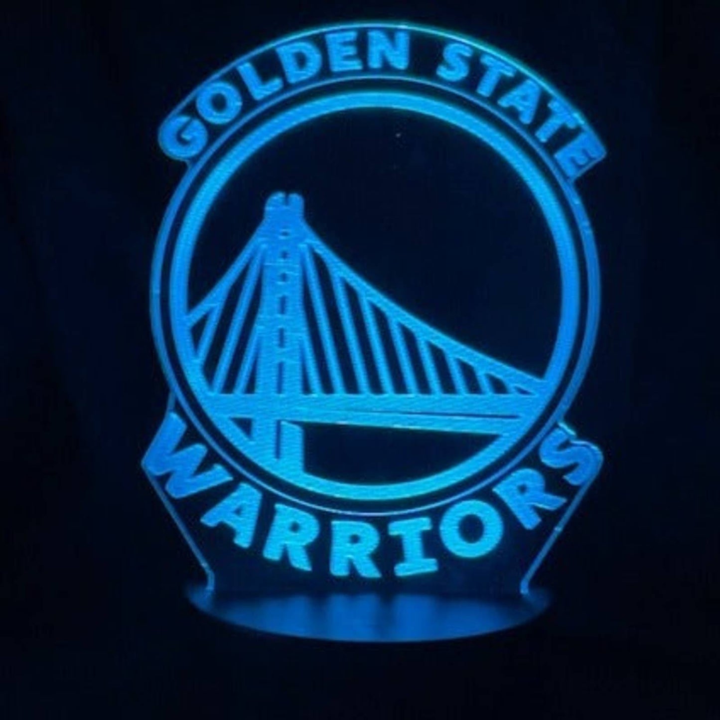 Golden State Warriors  3D LED Night-Light 7 Color Changing Lamp w/ Touch Switch
