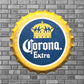 14” Corona Bottle Cap Metal Tin Sign