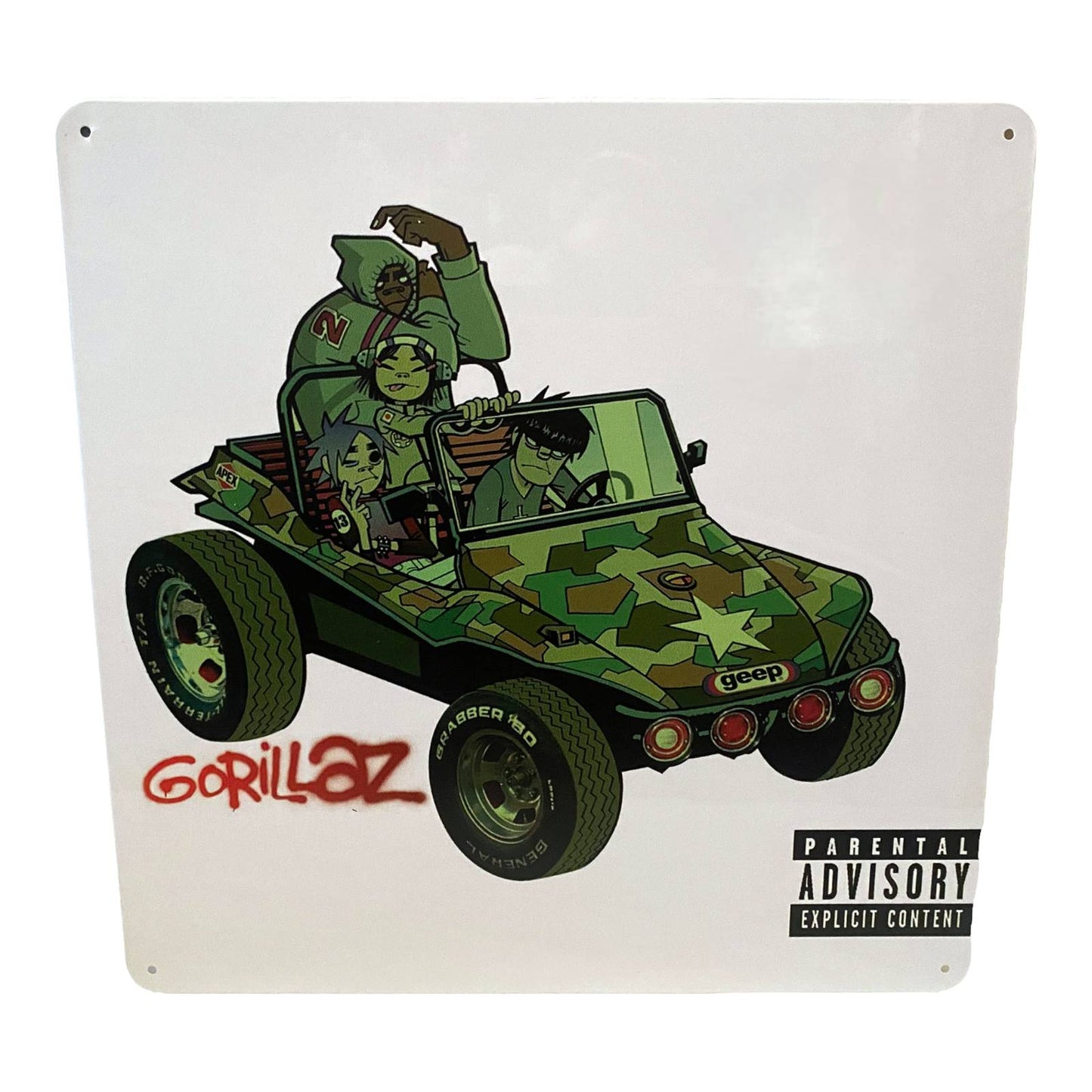 Gorillaz Album Cover Metal Print Tin Sign 12"x 12"