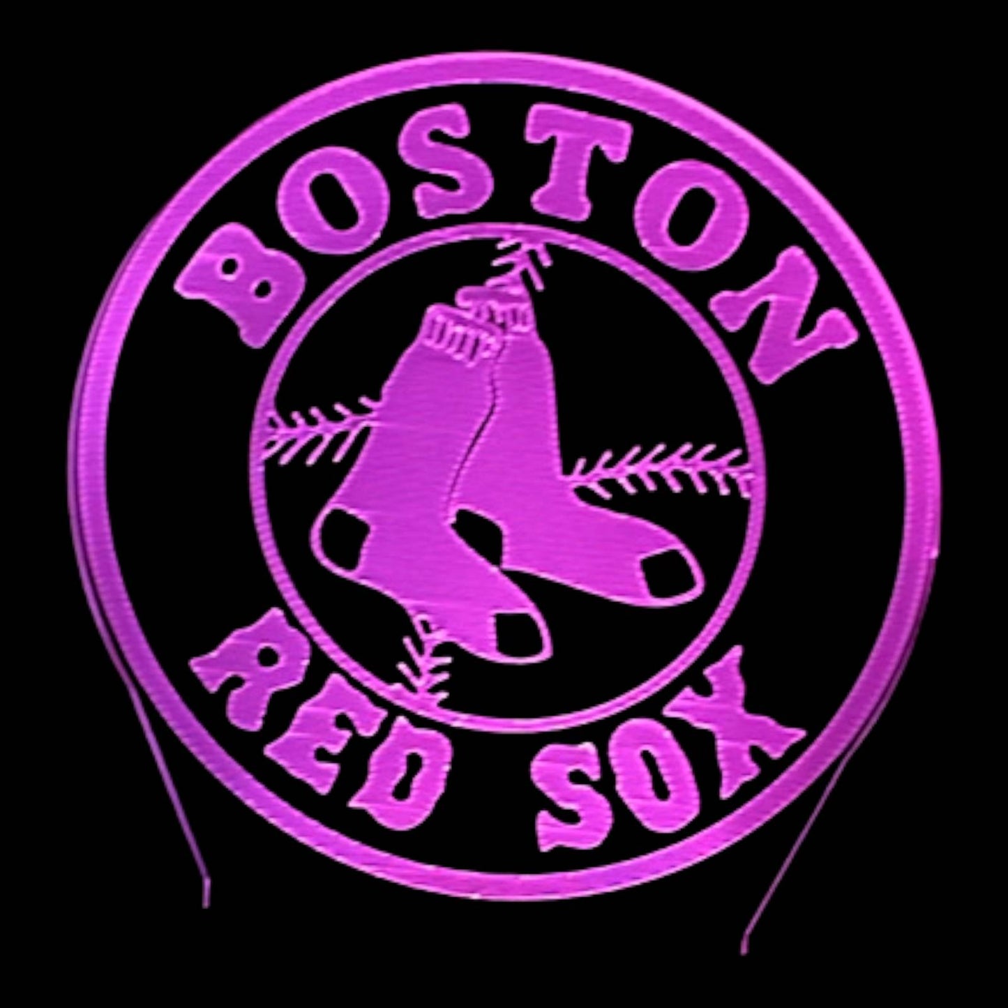 Boston Red Sox 3D LED Night-Light 7 Color Changing Lamp w/ Touch Switch