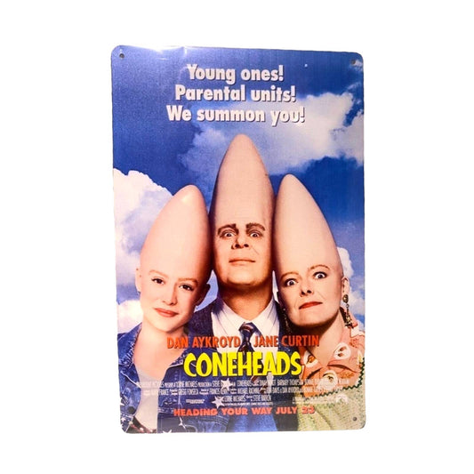 Coneheads Movie Poster Metal Tin Sign 8"x12"
