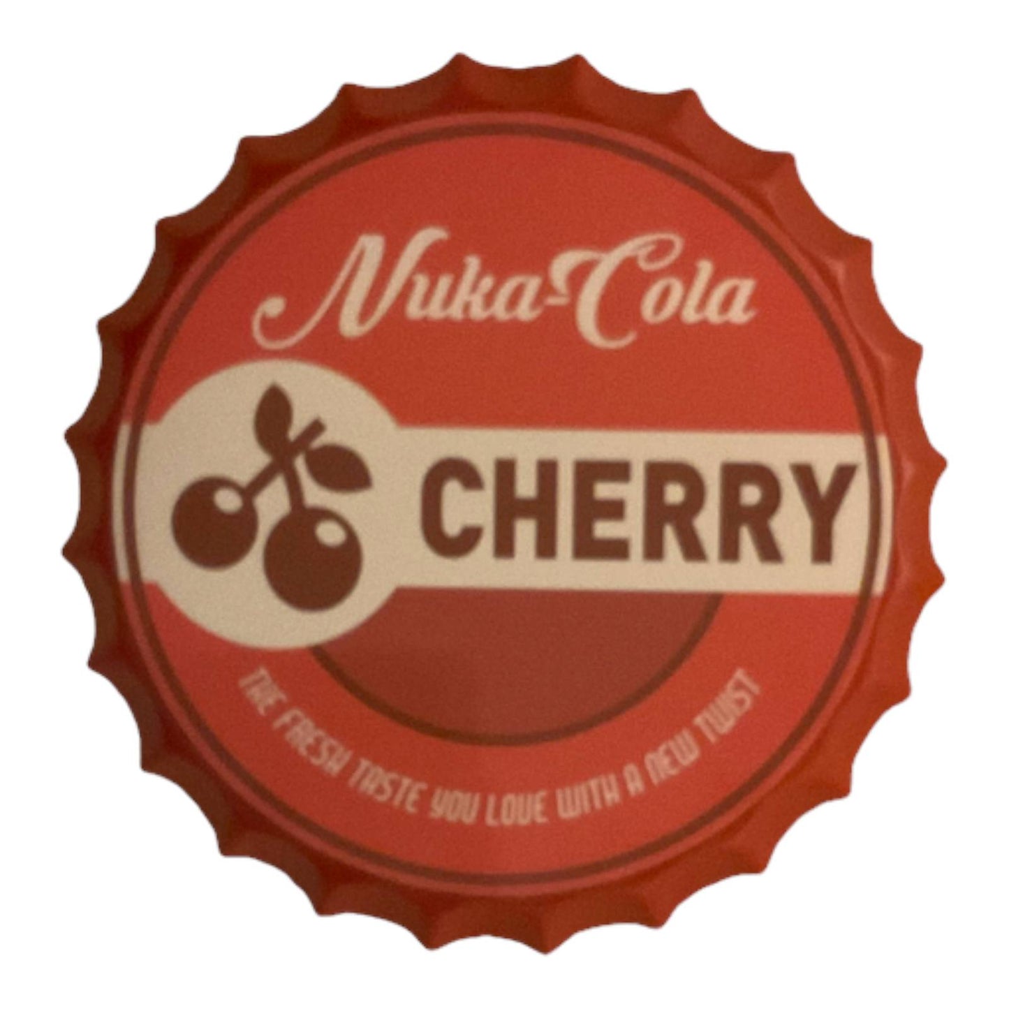 2 Piece 14” Fallout Nuka Cola & Nuka Cola Cherry Bottle Cap Metal Tin Signs