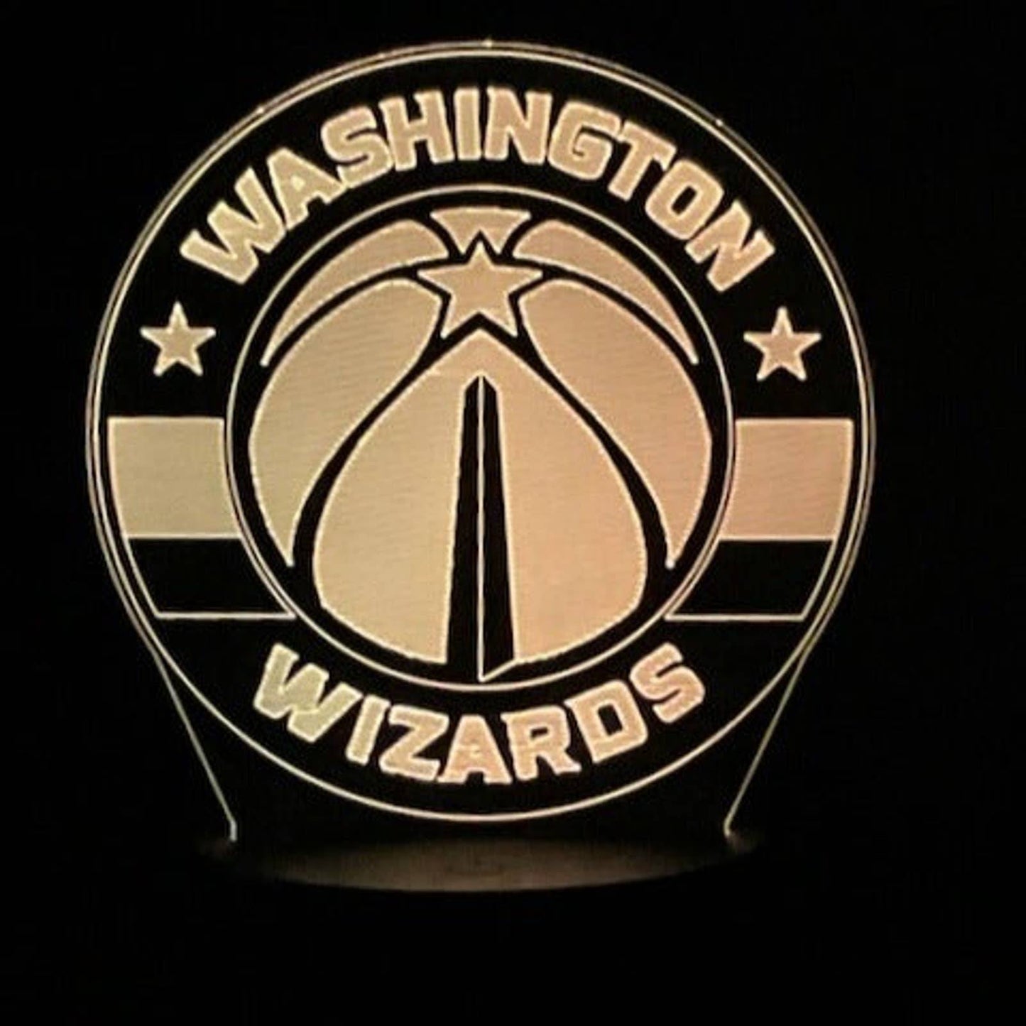Washington Wizards 3D LED Night-Light 7 Color Changing Lamp w/ Touch Switch