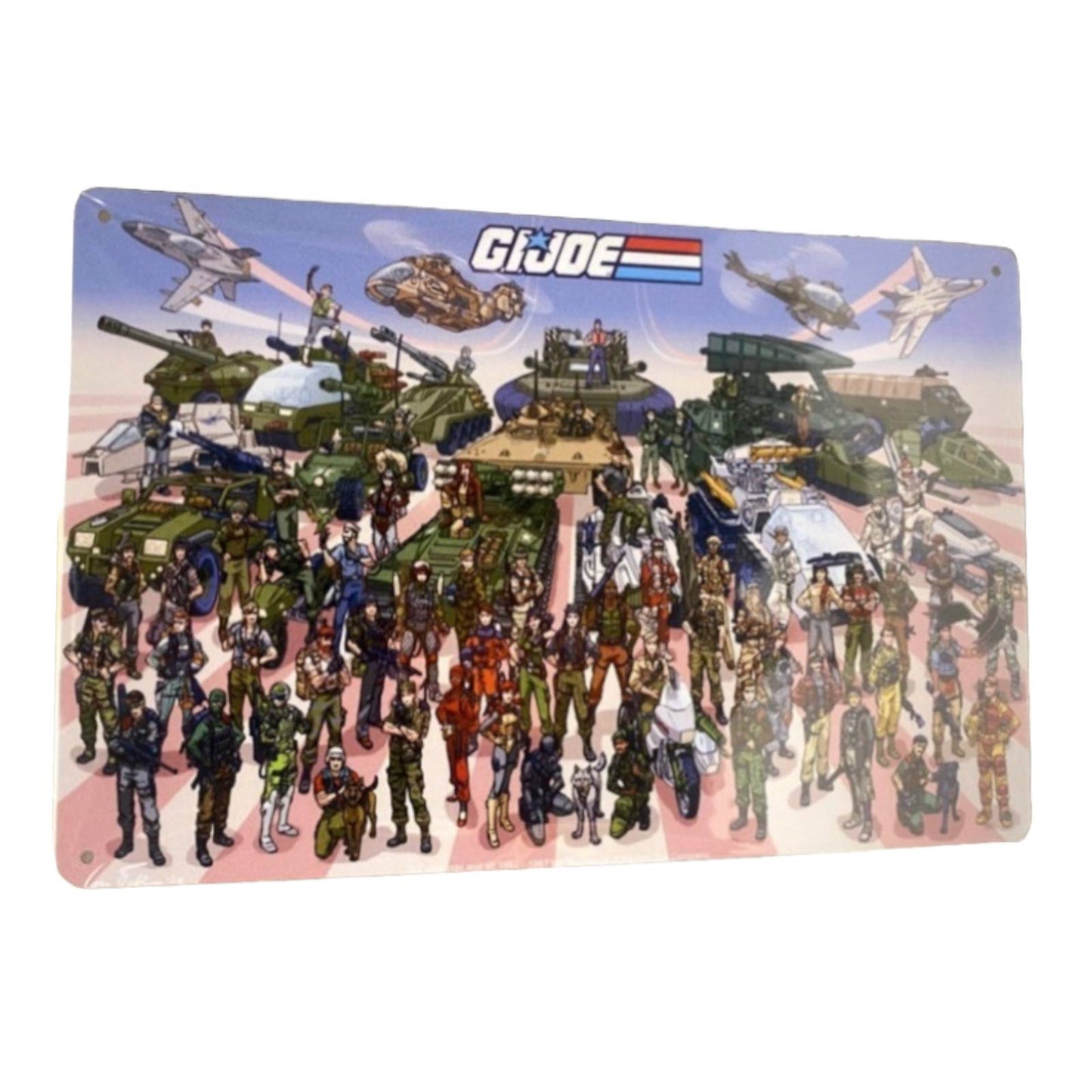 G.I. Joe Character Group Poster Metal Tin Sign 8"x12"