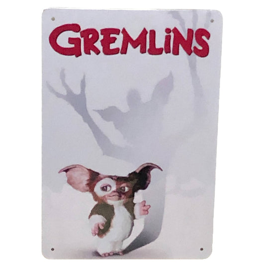 Gremlins Movie Poster Metal Tin Sign 8"x12"