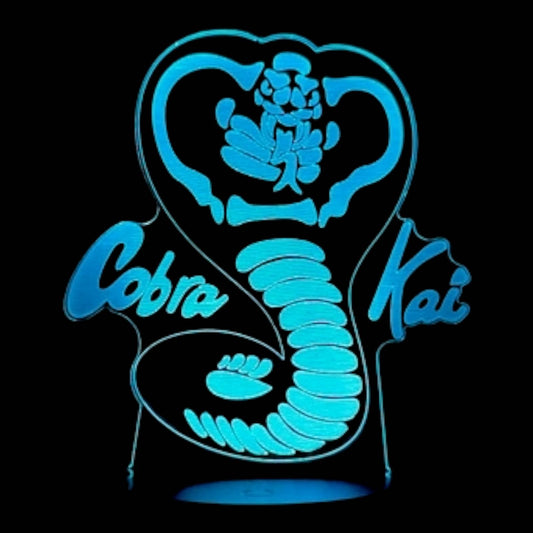 Cobra Kai 3D LED Night-Light 7 Color Changing Lamp w/ Touch Switch