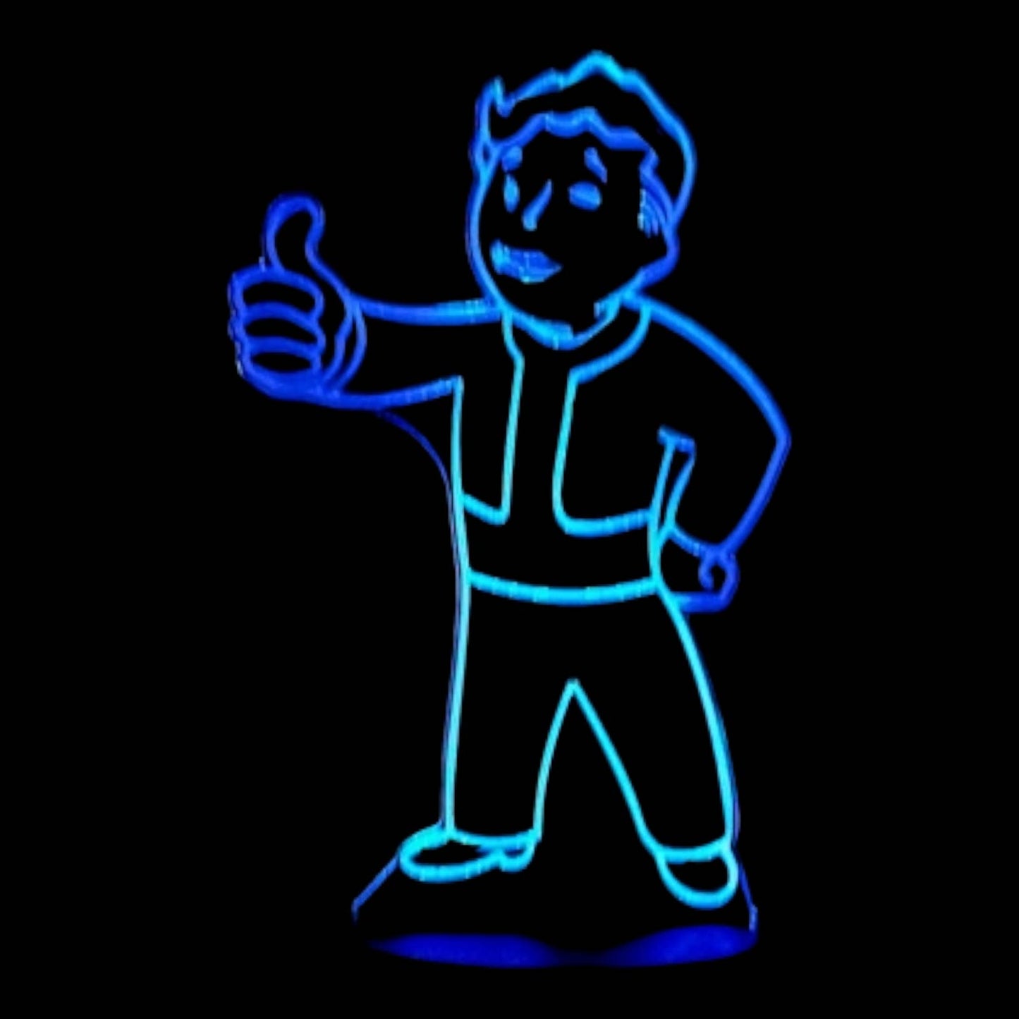 Fallout Pip-Boy 3D LED Night-Light 7 Color Changing Lamp w/ Touch Switch