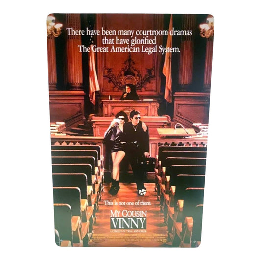 My Cousin Vinny Movie Poster Metal Tin Sign 8"x12"