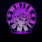 White Zombie 3D LED Night-Light 7 Color Changing Lamp w/ Touch Switch