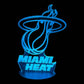 Miami Heat 3D LED Night-Light 7 Color Changing Lamp w/ Touch Switch