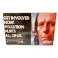 American Indian Pollution Poster Ad Metal Tin Sign 8"x12"