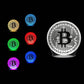 Bitcoin 3D LED Night-Light 7 Color Changing Lamp w/ Touch Switch