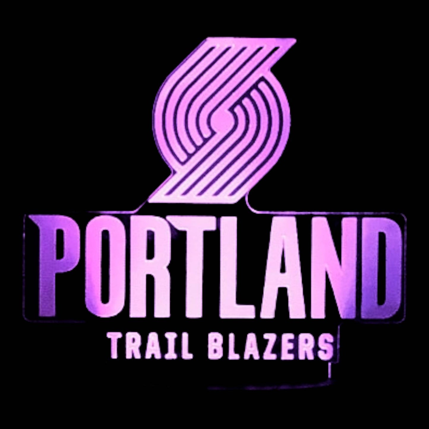 Portland Trail Blazers 3D LED Night-Light 7 Color Changing Lamp w/ Touch Switch