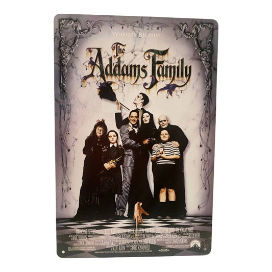 The Adams Family Movie Poster Metal Tin Sign 8"x12"