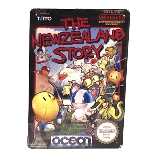 The NewZeland Story Video Game Cover Metal Tin Sign 8"x12"