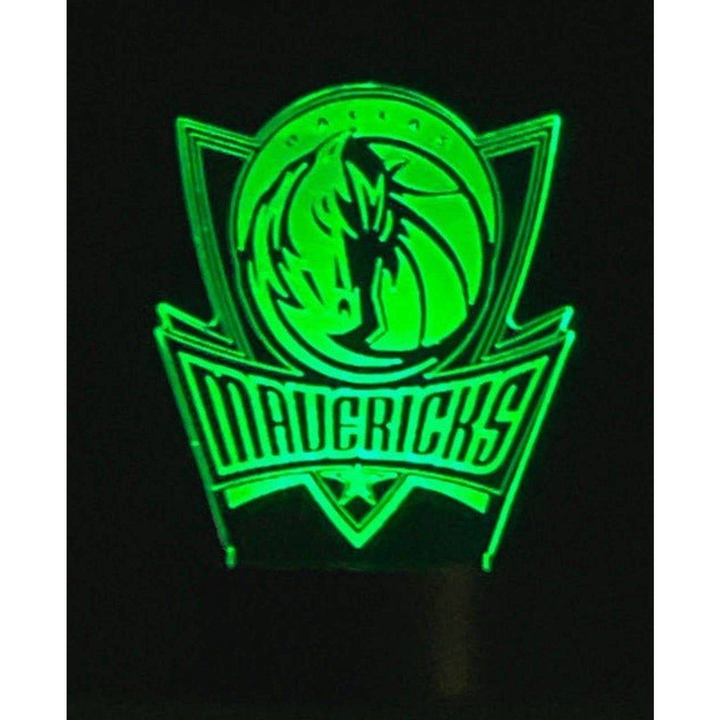 Dallas Mavericks 3D LED Night-Light 7 Color Changing Lamp w/ Touch Switch
