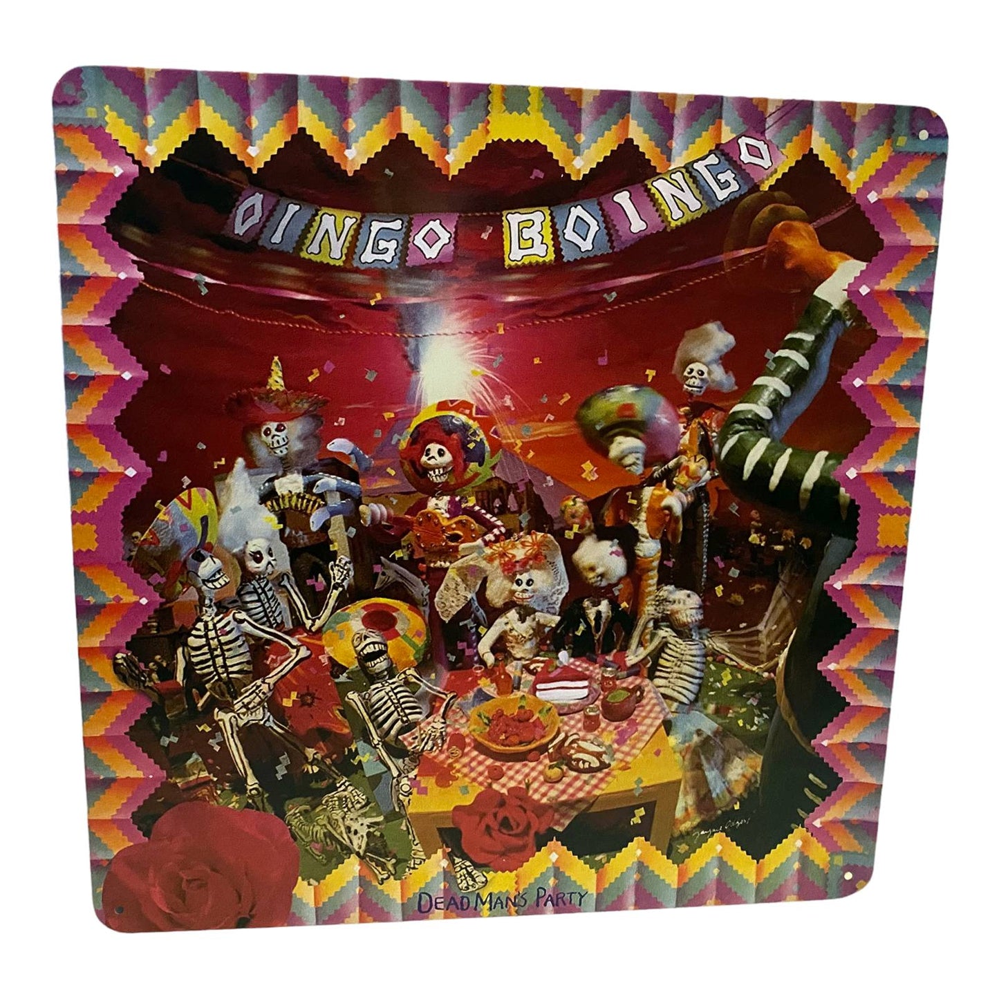 Oingo Boingo - Dead Man's Party Album Cover Metal Print Tin Sign 12"x 12"