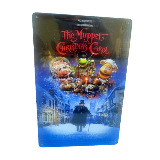 The Muppets Christmas Carol Movie Poster Tin Sign 8"x12"