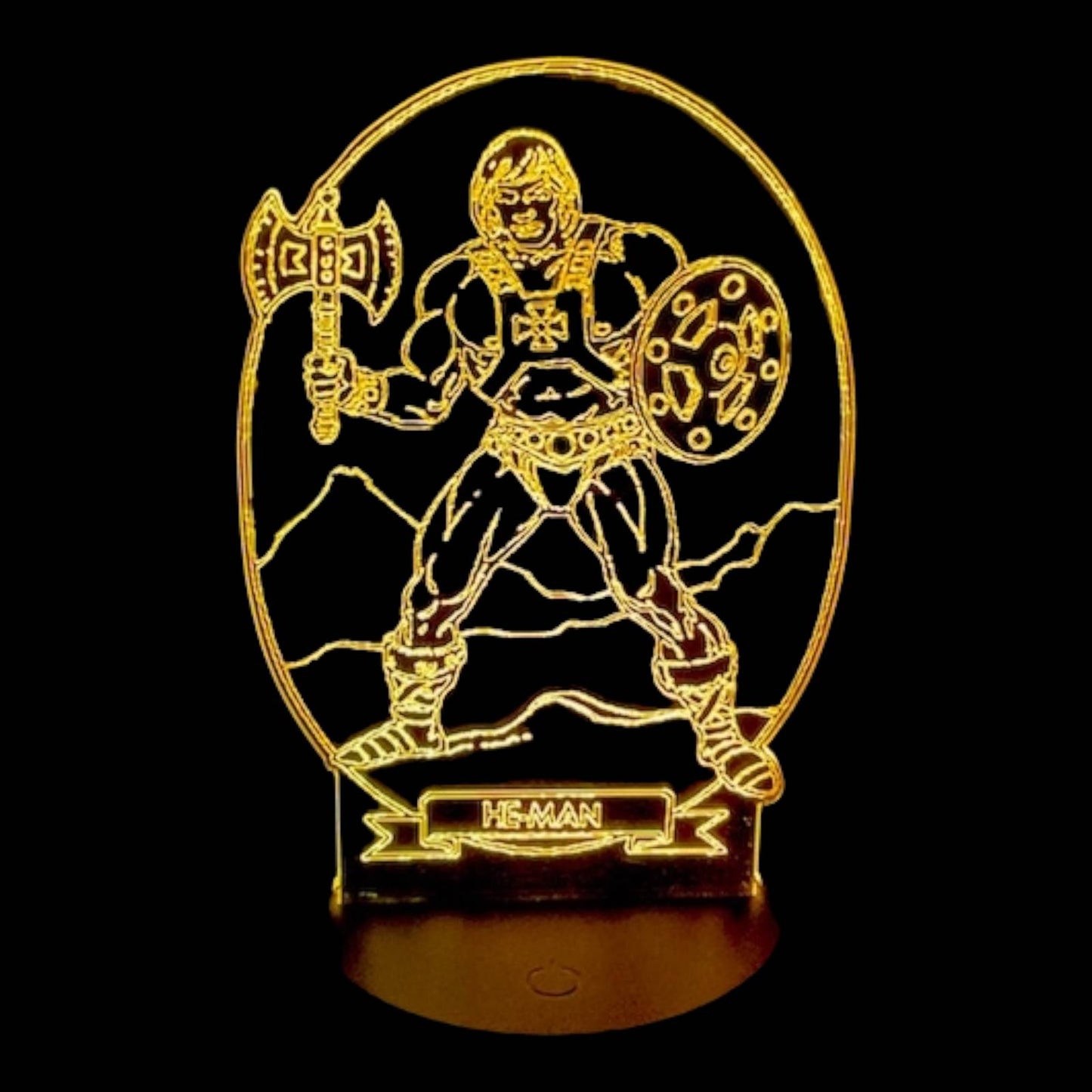 He-Man 3D LED Night-Light 7 Color Changing Lamp w/ Touch Switch