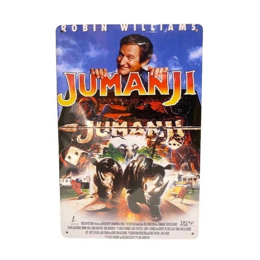 Jumanji Movie Poster Metal Tin Sign 8"x12"